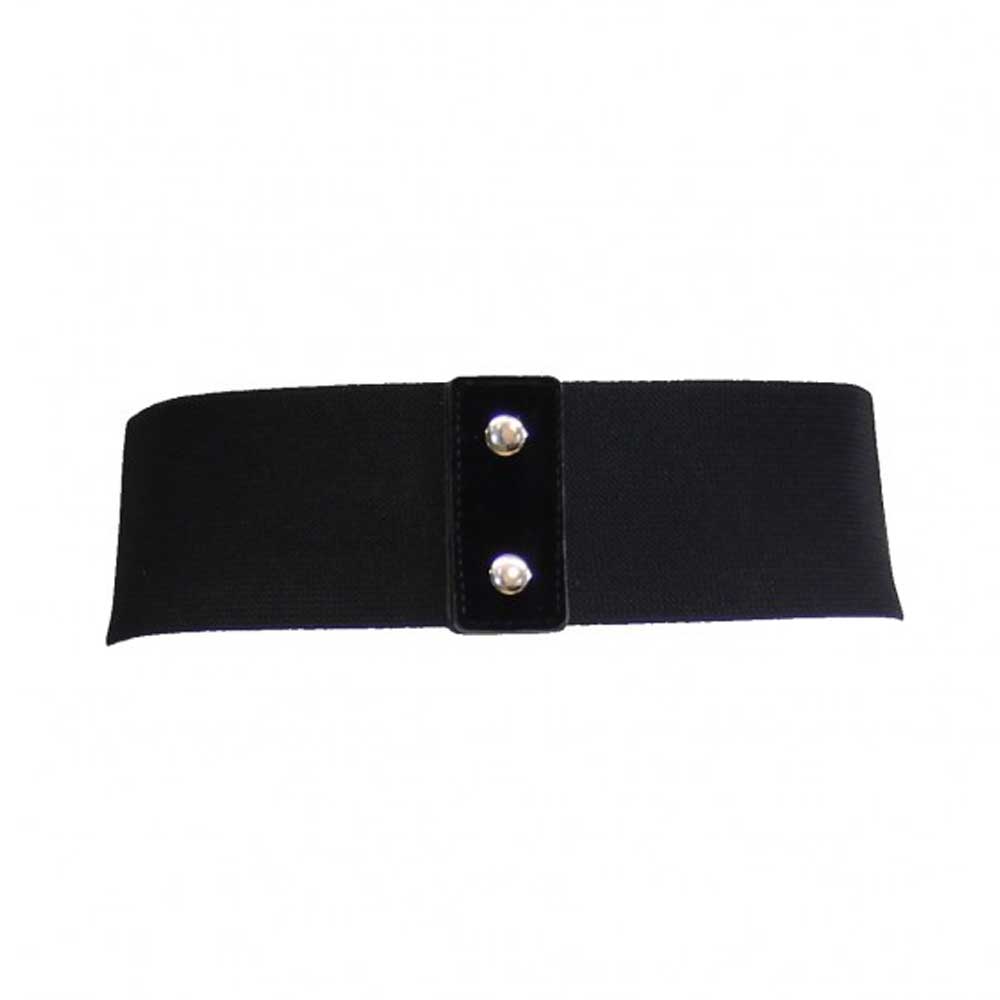 Zac's Alter Ego - Western style triple buckle suede Taille riem - Zwart